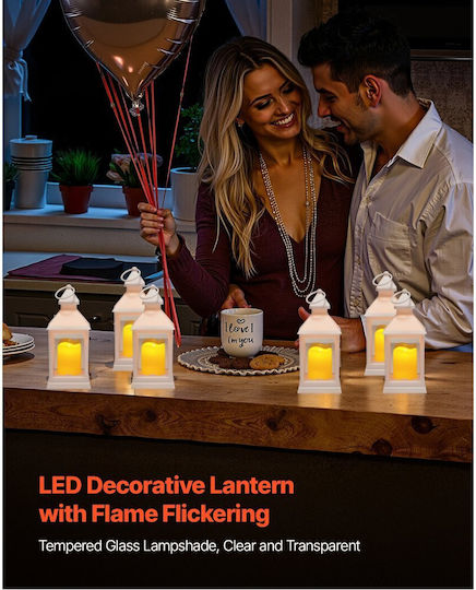 Vevor Φωτιστικό LED Θερμό Λευκό Φαναράκι 12τμχ Vevor Φωτιστικό LED Θερμό Λευκό Φαναράκι 12τμχ