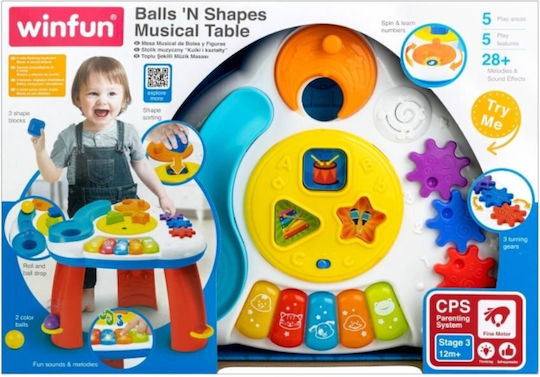 Winfun Activity Table Ball & Shapes with Music for 12++ Months