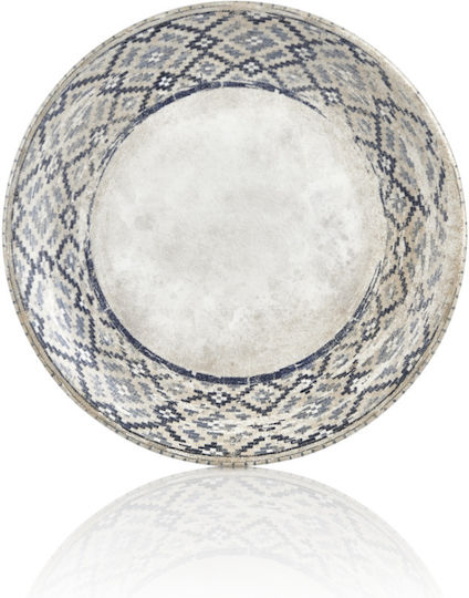 By Bone Plate Shallow made of Porcelain Gold with Diameter 27cm