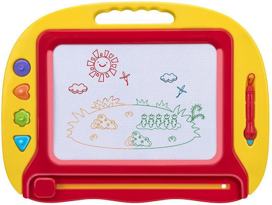 Drawing Tablet Kids Globo Vitamin G Foot Support Special Magnetic Pencil 4 Stamp Shapes Included Multicolored Drawing Surface +3 Years