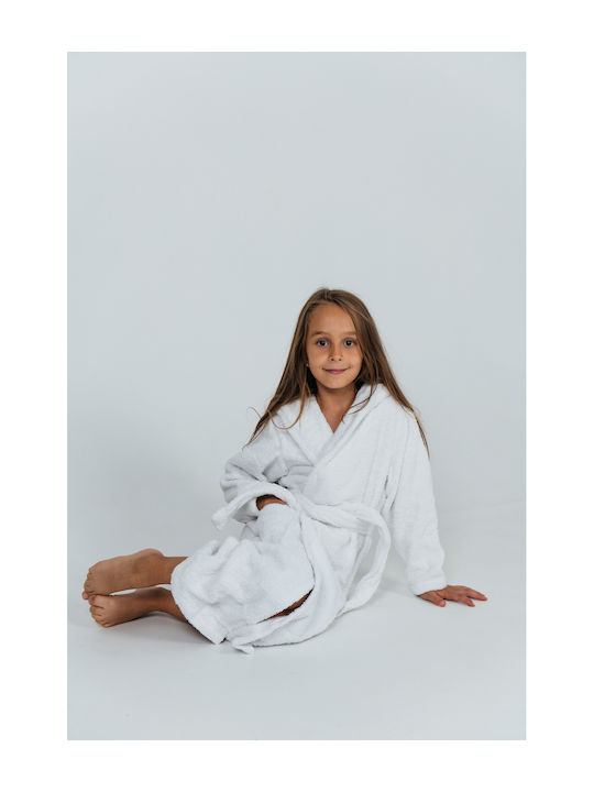 Belotex Kids Hooded Bathrobe White