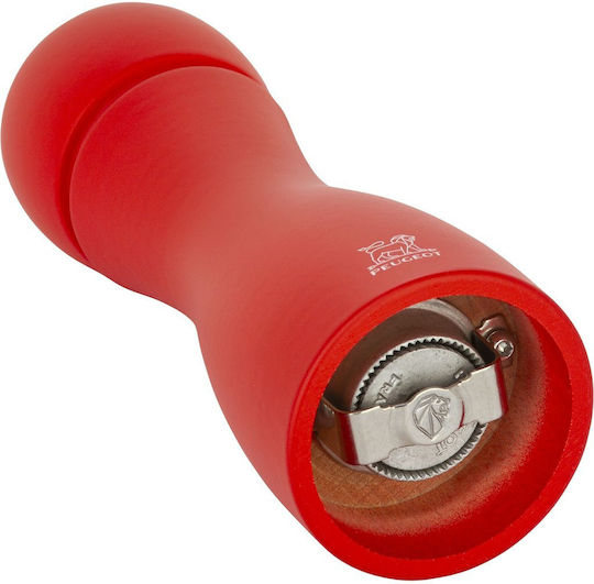 Peugeot Tahiti Manual Pepper Mill Wooden in Red Color 15cm