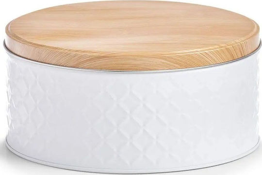 General Use Vase with Lid Metallic White 2000ml
