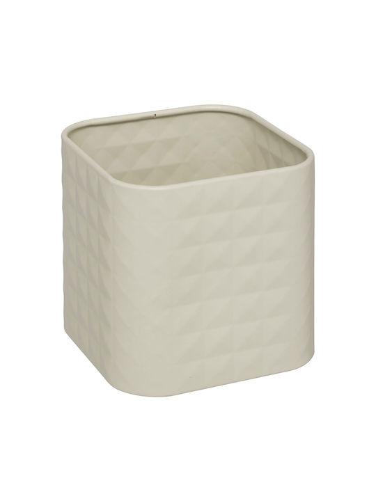 5Five Box for Coffee Sugar Tea with Metallic Beige Lid 11.4x11.4x12.6cm 1 Piece