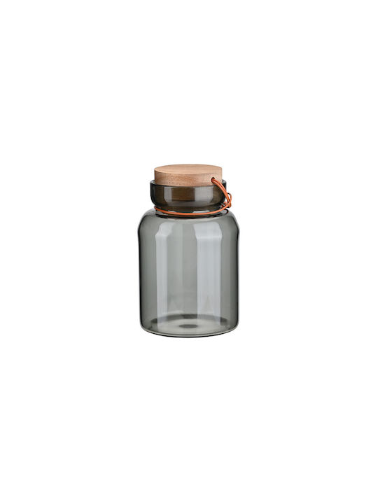 Estia Allure General Use Vase with Airtight Lid Glass Transparent 750ml 1 Piece