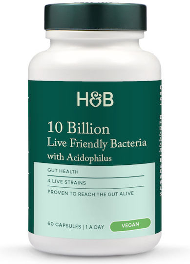 Holland & Barrett Acidophilus Supplement With Probiotics 60 Capsules