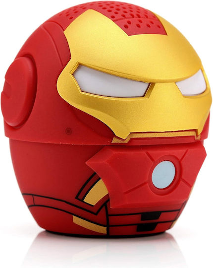 Bitty Boomers Marvel: Iron Man Ηχείο Bluetooth με Διάρκεια Μπαταρίας έως 4 ώρες Κόκκινο