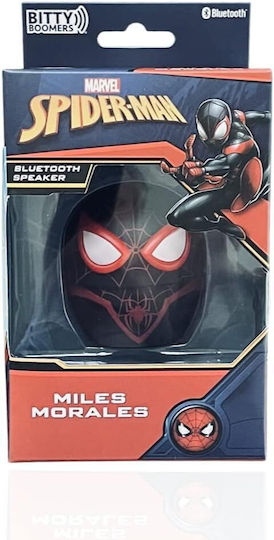 Bitty Boomers Marvel: Miles Morales Ηχείο Bluetooth με Διάρκεια Μπαταρίας έως 4 ώρες Μαύρο