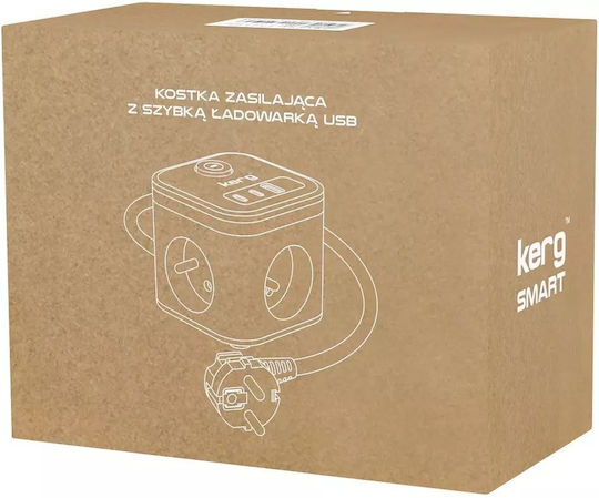 Steckdosenleiste 3 Positionen mit Kabel 1.5m