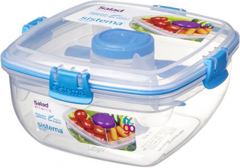 Sistema Salad Max To Go Rosa 1100ml