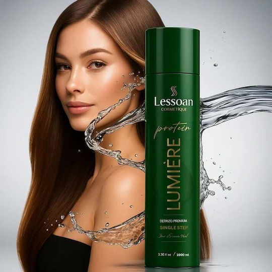 Tratament Pentru Întins Păr Blond Și Degradat – Lessoan Lumière 1000 Ml
