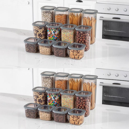 Set Kunststoff Mittagsboxen Transparente 10x10cm 24 Stück