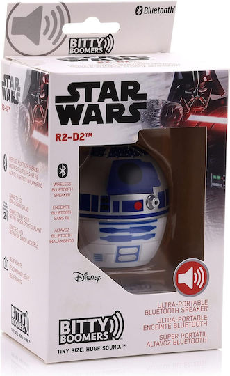 Bitty Boomers Star Wars: R2-D2 Bluetooth високоговорител с живот на батерията до 4 часа Син