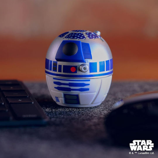 Bitty Boomers Star Wars: R2-D2 Bluetooth високоговорител с живот на батерията до 4 часа Син