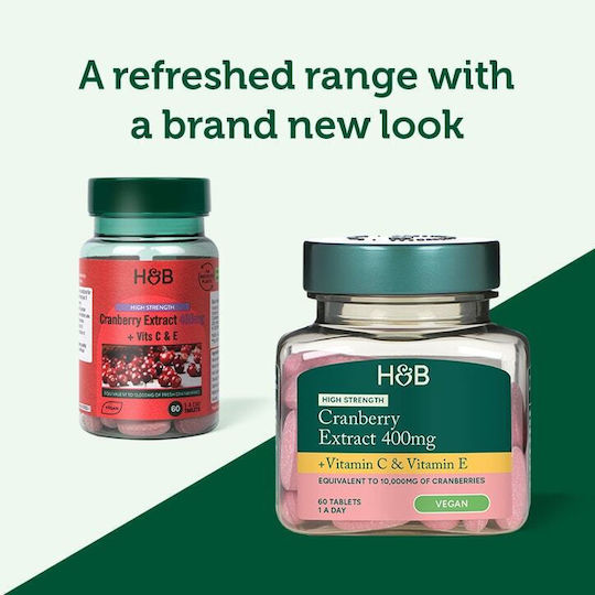 Holland & Barrett Cranberry, cranberola 400mg 60 Registerkarten