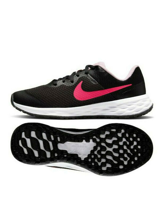 Revolution Revolution 6 Kids Sports Shoes Running with Laces Black / Hyper Pink / Pink Foam
