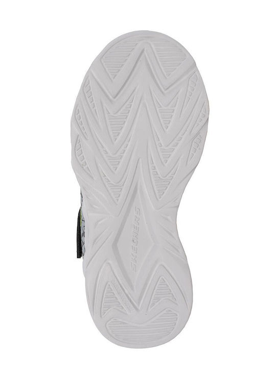 Kids Sneakers with Hoop & Loop Closure & Lights Gray