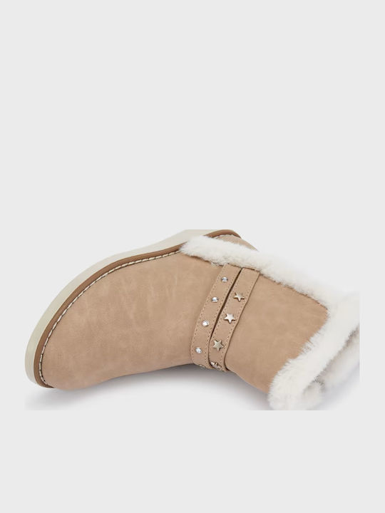 Kinderstiefeletten mit Reißverschluss Beige