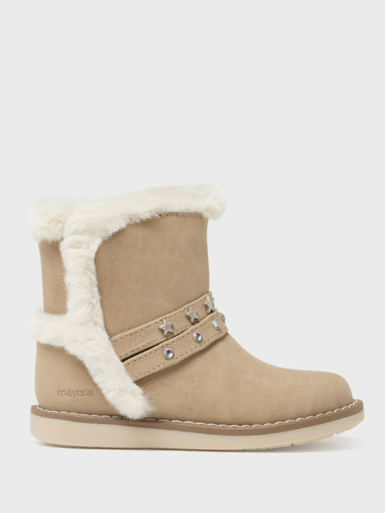 Kinderstiefeletten mit Reißverschluss Beige