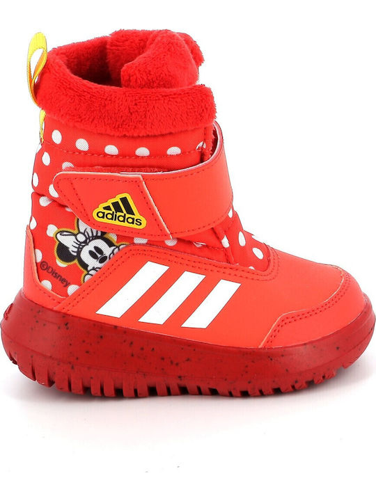 Winterplay x Disney Kids Snow Boots with Velcro Bright Red / Cloud White / Better Scarlet