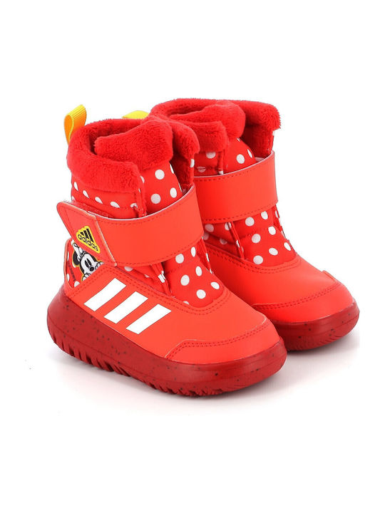 Winterplay x Disney Kids Snow Boots with Velcro Bright Red / Cloud White / Better Scarlet