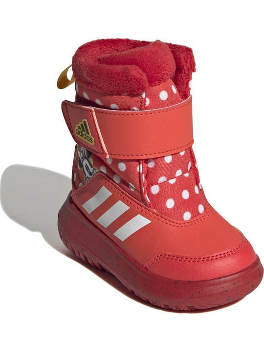 Winterplay x Disney Kids Snow Boots with Velcro Bright Red / Cloud White / Better Scarlet