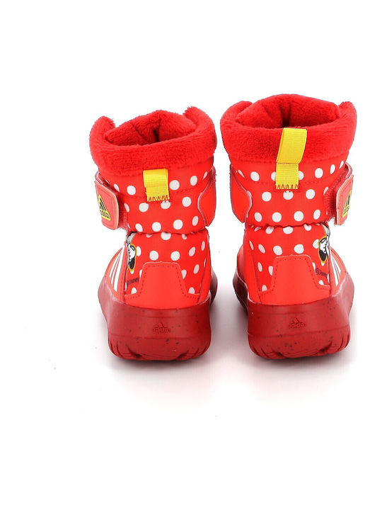 Winterplay x Disney Kids Snow Boots with Velcro Bright Red / Cloud White / Better Scarlet