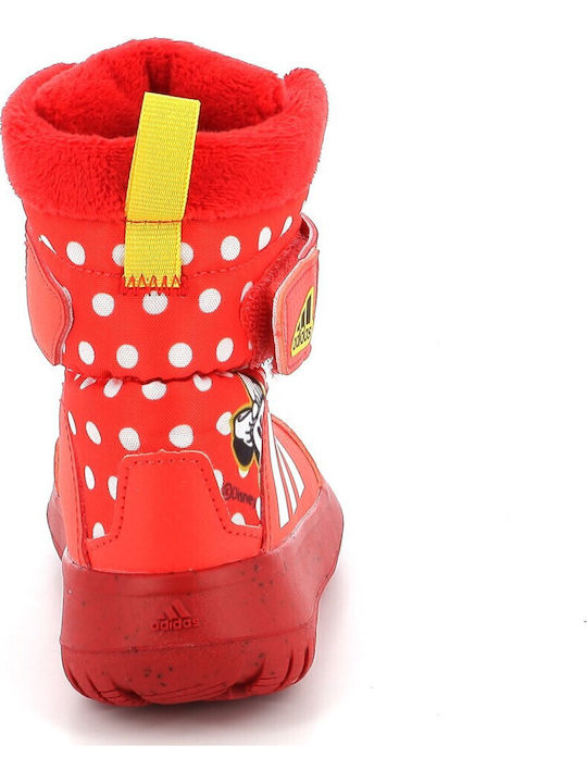 Winterplay x Disney Kids Snow Boots with Velcro Bright Red / Cloud White / Better Scarlet