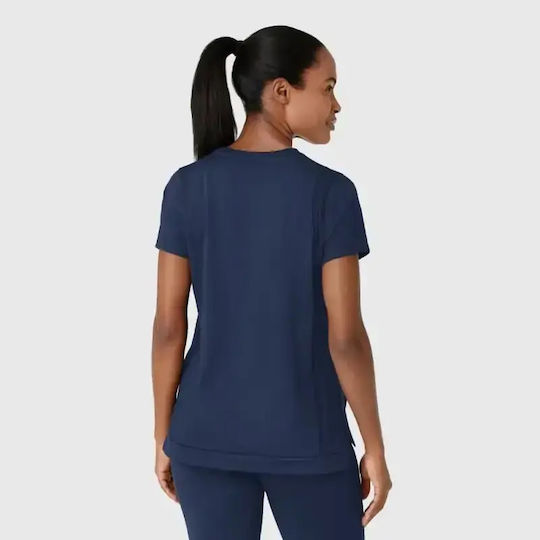 WonderWink Women's Navy Blue Medical Blouse