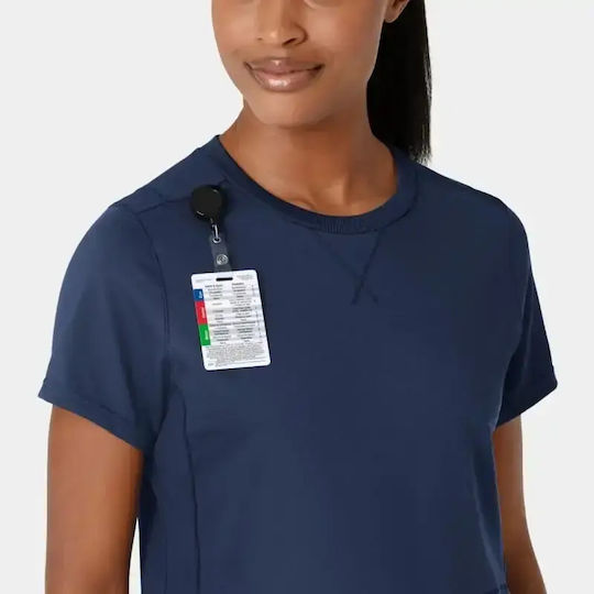 WonderWink Women's Navy Blue Medical Blouse