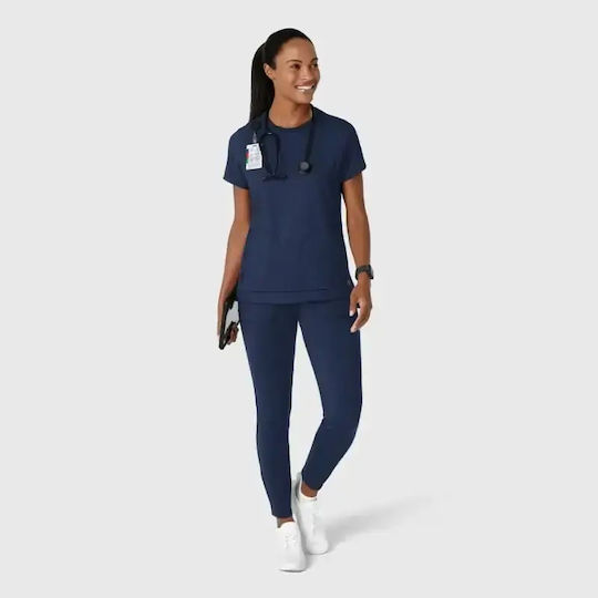 WonderWink Women's Navy Blue Medical Blouse