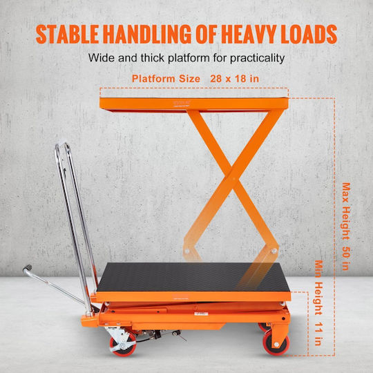 Vevor Transport Trolley for Weight Load up to 330kg Pink