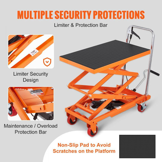 Vevor Transport Trolley for Weight Load up to 330kg Pink