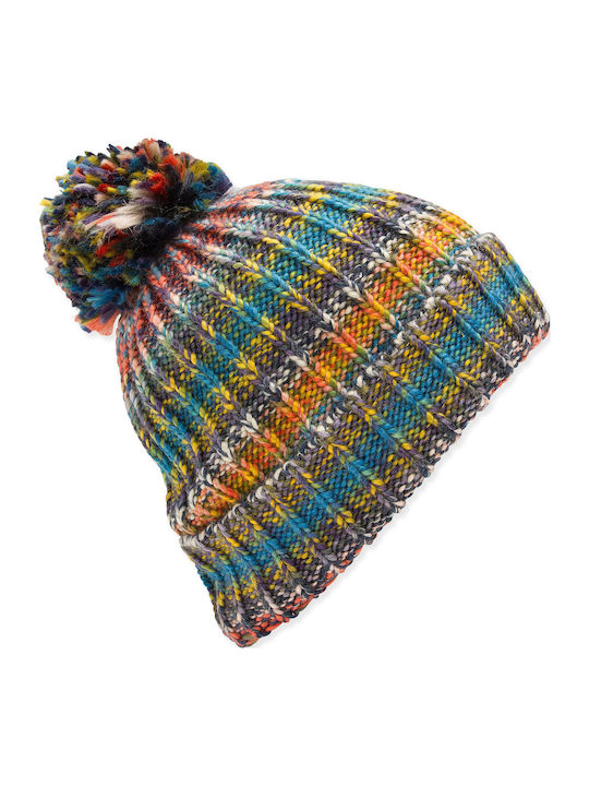 V.co Pom Pom Beanie Beanie Knitted in Green color