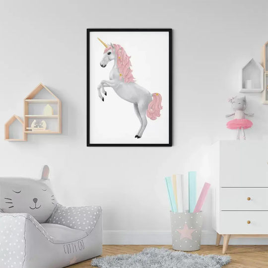 Tablou Copilăresc Unicorn din Lemn 21x30buc