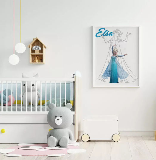 Детска Рамка Princess Elsa от Дърво 30x40бр