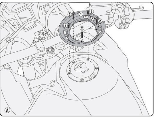 Givi Βάση Ρεζερβουάρ για Honda Africa Twin CRF1000L