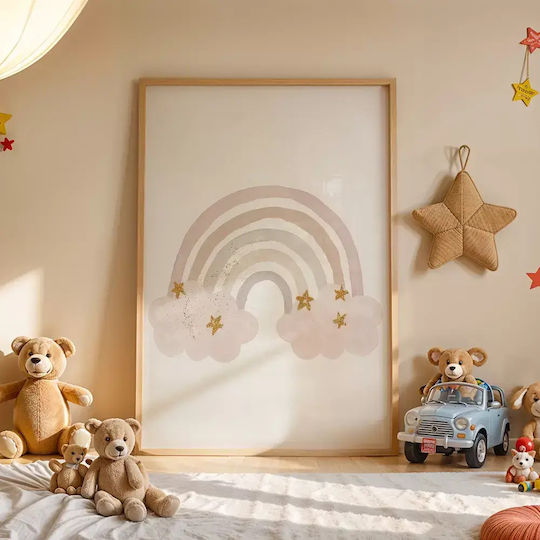 Kids Framed Wall Painting Rainbow 30x40cm