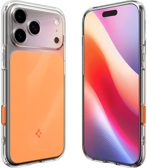 Spigen Ultra Hybrid T Umschlag Rückseite Kunststoff / Silikon 2mm Glossy Orange (iPhone 17 Pro Max)