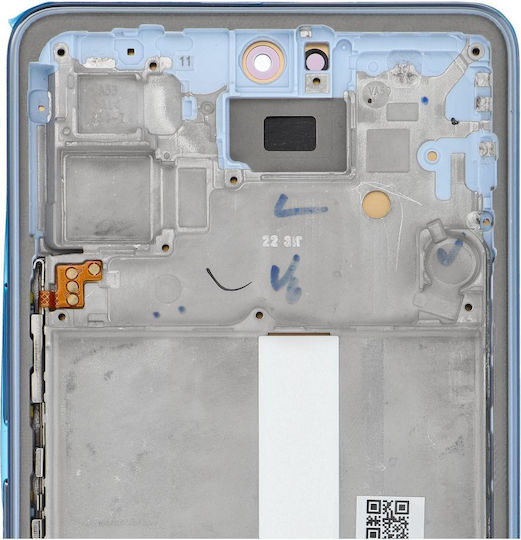 Screen Display with Touch Mechanism and Frame for SAMSUNG A53 A536 (Blue)