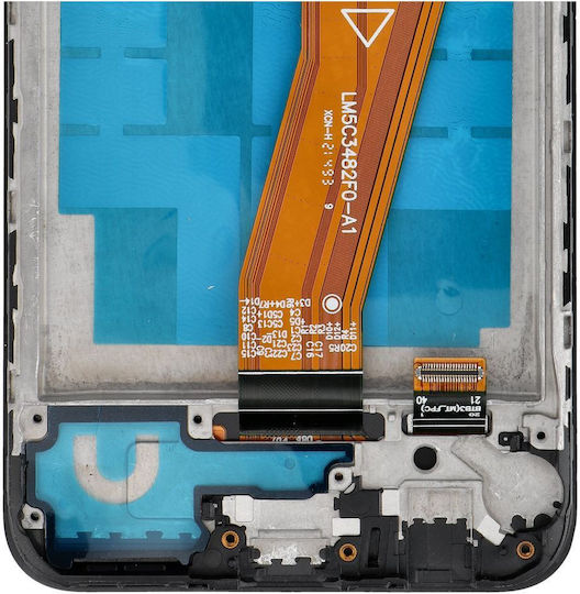 Screen with Touch Mechanism and Frame for SAMSUNG A03 A035G (Black)