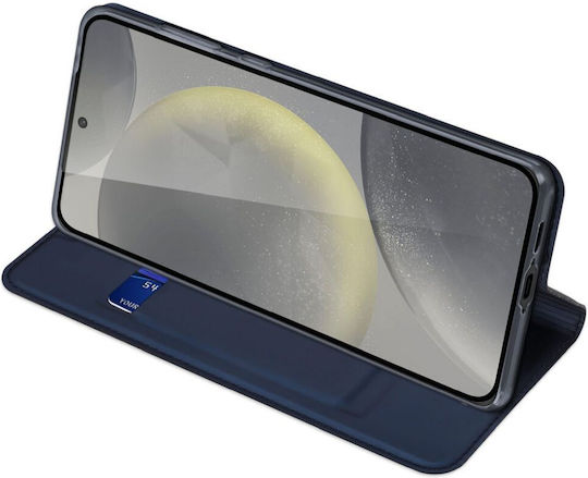 Dux Ducis Brieftasche Hülle Haut Pro Samsung S24 Fe Blau