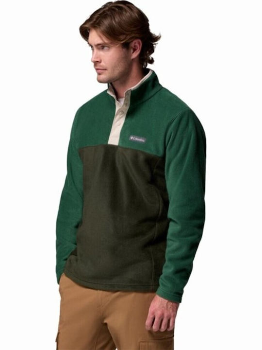 Steens Mountain Half Snap Ii Long Sleeve Green Blouse