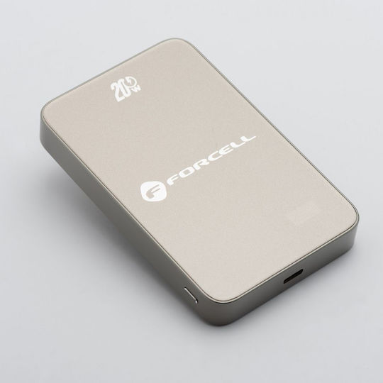 F-Energy F10K8 MagSafe Baterie Externă 10000mAh 15W Încărcare Rapidă Bej