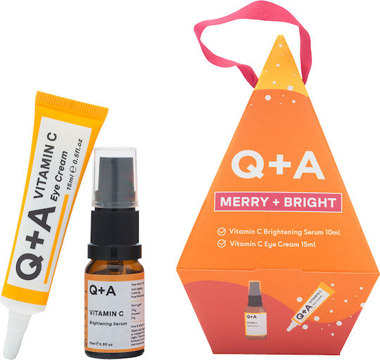 Q+A Natural Skincare Bright Gift Set Hautpflegeset für Aufhellung 3Stück