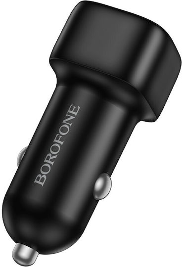 Borofone BZ34 Auto-Ladegerät 18W Schnellladung mit einem Anschluss: 1xUSB Schwarz Farbe