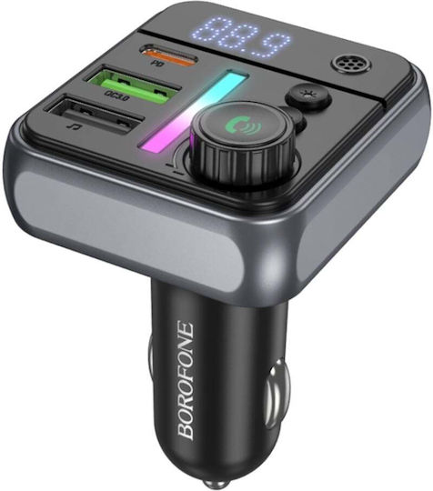Borofone FM Transmitter Αυτοκινήτου BC50 mit USB / Typ-C,TC-TC