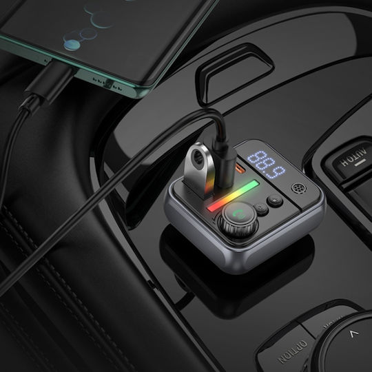 Borofone FM Transmitter Αυτοκινήτου BC50 mit USB / Typ-C,TC-TC