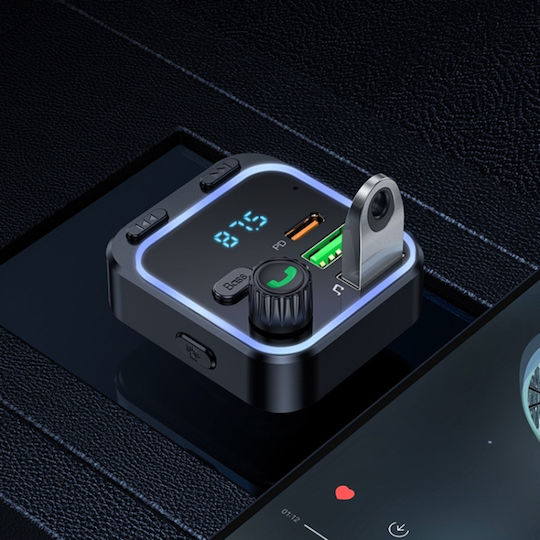 Borofone FM Transmitter Αυτοκινήτου Bc53 mit Bluetooth / Typ-C,TC-TC