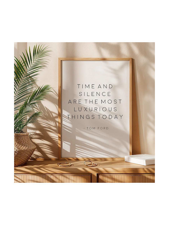 Poster Tom Ford Quote Pst2506 50cm X 70cm Κορνίζα Σκούρο Φυσικό Ξύλου Καφέ